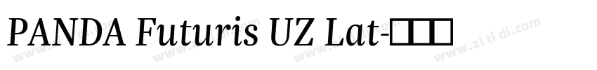 PANDA Futuris UZ Lat字体转换